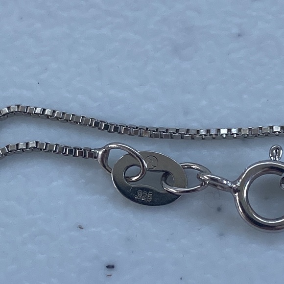 10k Yellow Gold & 925 Sterling Silver Heart and Crystal Opal Necklace - Picture 7 of 13